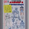 Captain America #1 (Jan 2013) CGC 8.5. Jerome Opena 1:25 Design Variant Cover.